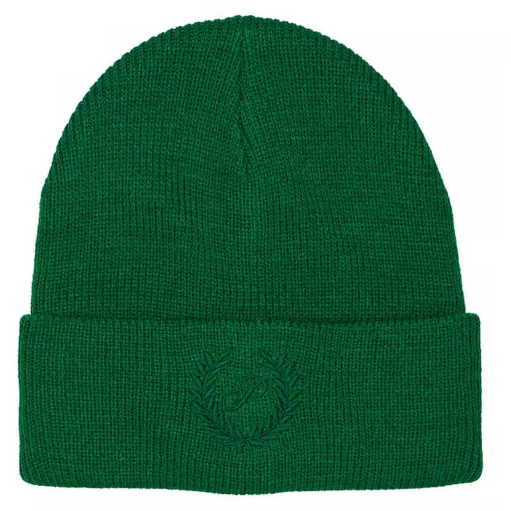 PINK VS Rib Knit Beanie In Garnet Green - Picture 2 of 10